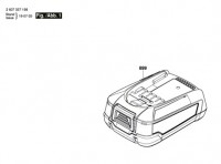 Bosch 1 607 A35 0JM PBA 1,5 Ah W-A Battery Pack Spare Parts